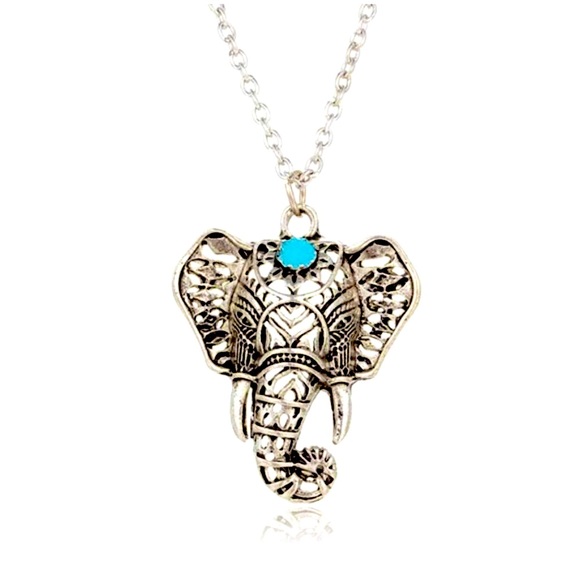 Free People- Boho Elephant Necklace - Picture 4 of 4